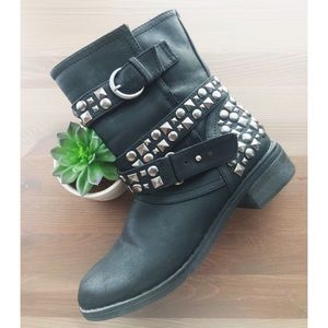 {Dirty Laundry} Moto Studded Boots